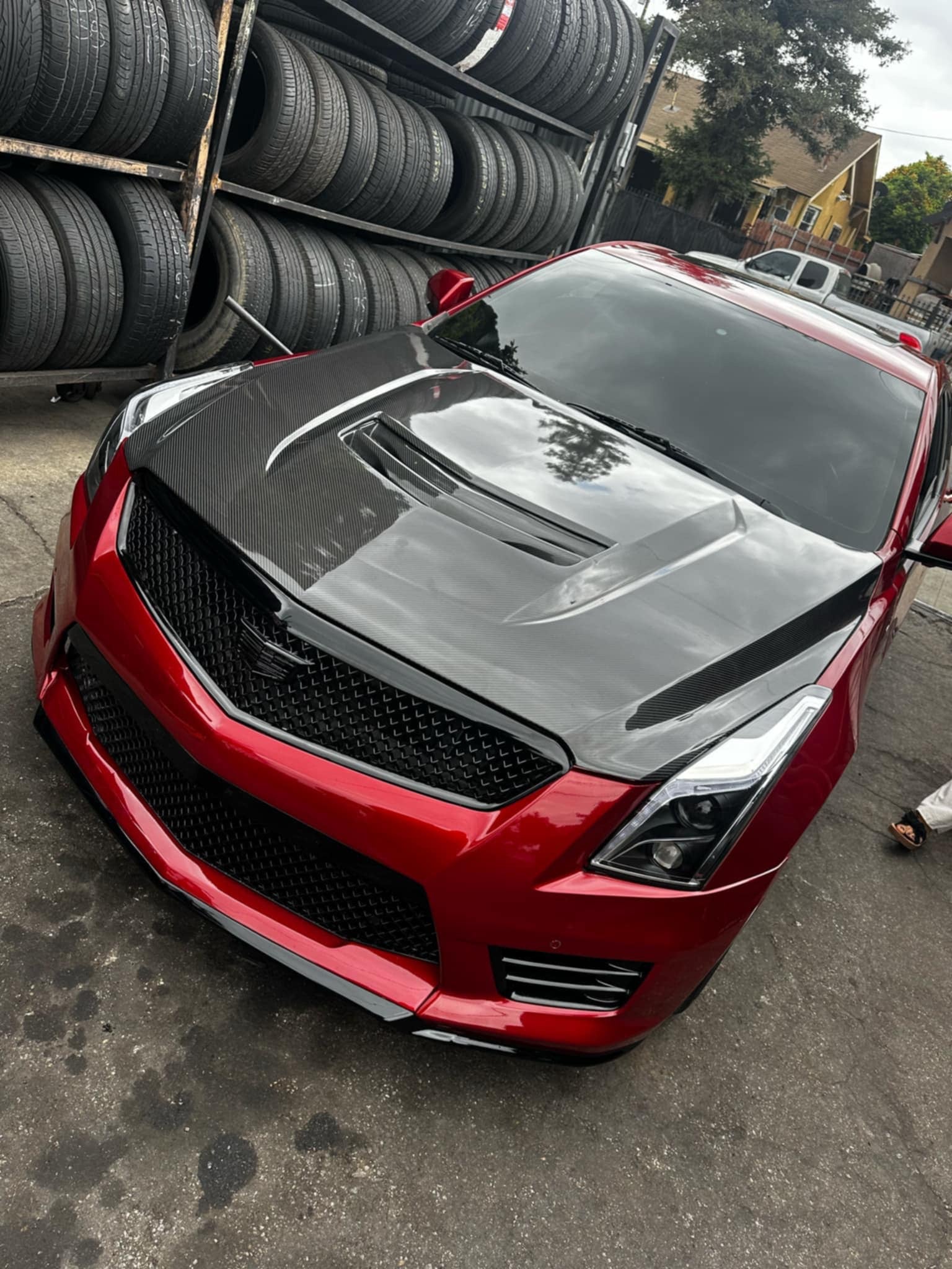 2016-2019 ATS / ATS-V - Carbon Fiber Vented Front Hood